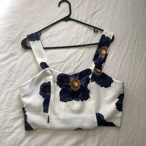 J.O.A. Floral Crop Top Size Medium.